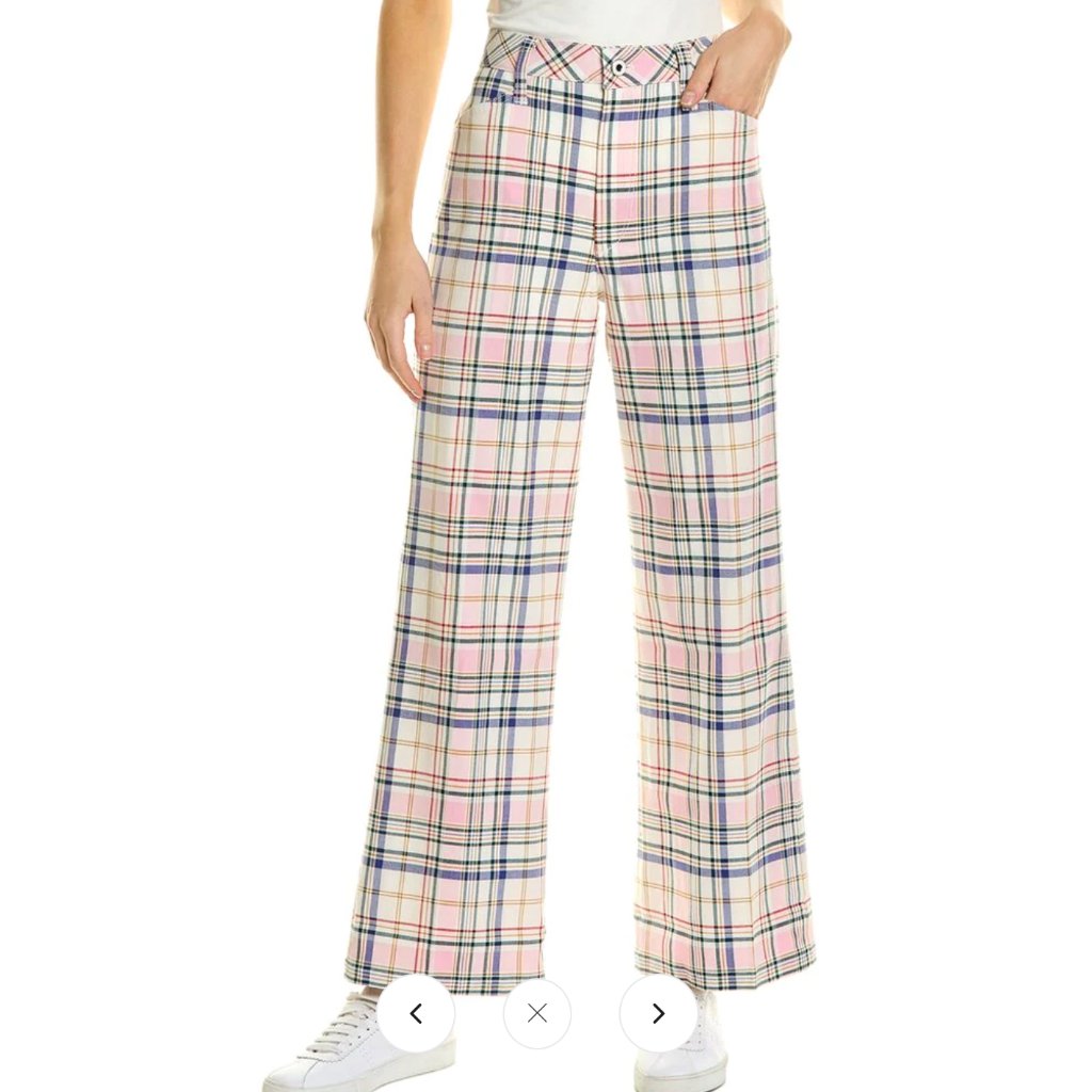 Favorite Daughter The Mischa Pant Super Hr Wide Straight Ankle Florence